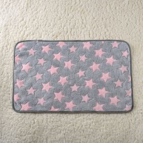 For Common Dogs Blanket Non-slip Seat Cushion (Option: Pink Stars-25x25cm)