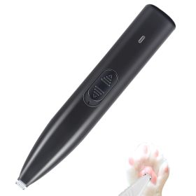 Dog Paw Trimmer for Grooming, Electric Small Pet Grooming Clippers Hair Trimmer (Color: Black)