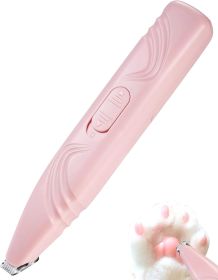 Dog Paw Trimmer for Grooming, Electric Small Pet Grooming Clippers Hair Trimmer (Color: Pink)