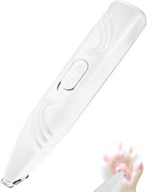 Dog Paw Trimmer for Grooming, Electric Small Pet Grooming Clippers Hair Trimmer (Color: White)