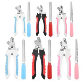 Pet claw Care Professional Pet Cat Dog Nail Clipper Cutter With Sickle Stainless Steel Grooming Scissors Clippers for Pet Claws (Color: Red, Size: large)