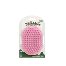 Dog Bath Brush Dog Grooming Brush, Pet Shampoo Bath Brush Soothing Massage Rubber Comb Silicone Grooming And Shedding Brush For Dogs Cats (Color: Pink)